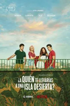 poster Tu emmaprèsnerais qui sur une île déserte ? (Â¿A quién te llevarà­as a una isla desierta?)